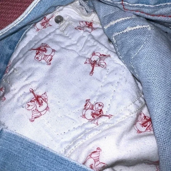 True Religion Relaxed Straight Light Wash Jeans size 33 - Picture 8 of 8